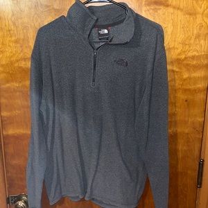 Gray North Face 1/4 pull over